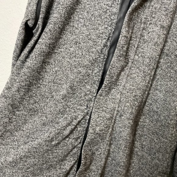 Anthropologie Dolan Gray Hooded Zip Up Leather Trim Tunic Sweater - Picture 12 of 12